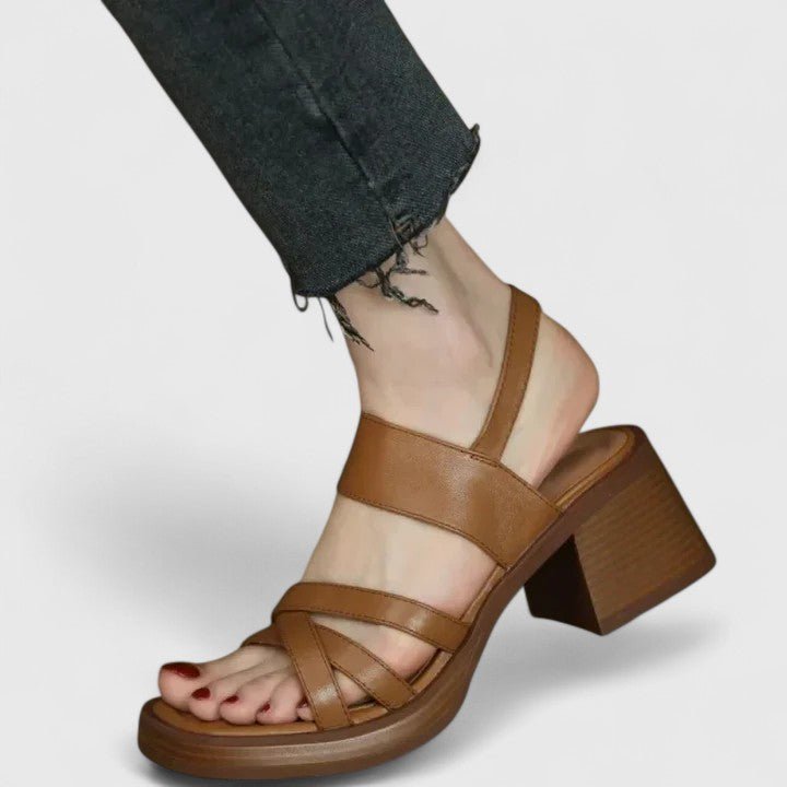 Grethe – Sandaler med lukket tå og åbent hæl