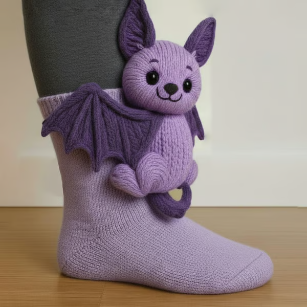Luna – Sjove flagermus-sokker til halloween og hverdag