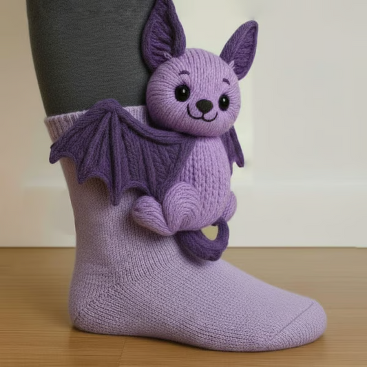 Luna – Sjove flagermus-sokker til halloween og hverdag