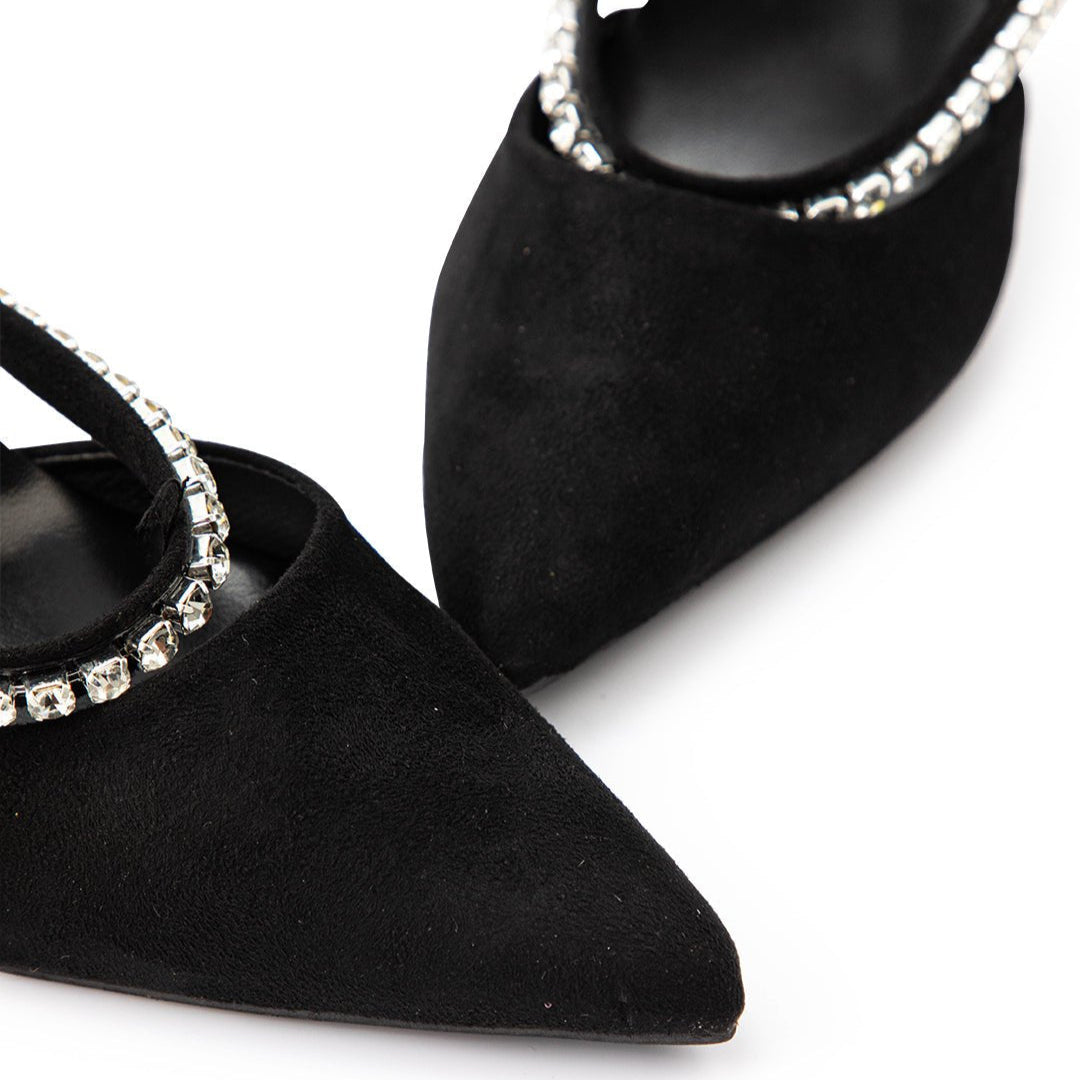 Mette – Strass-højhæle med glamourøst festdesign