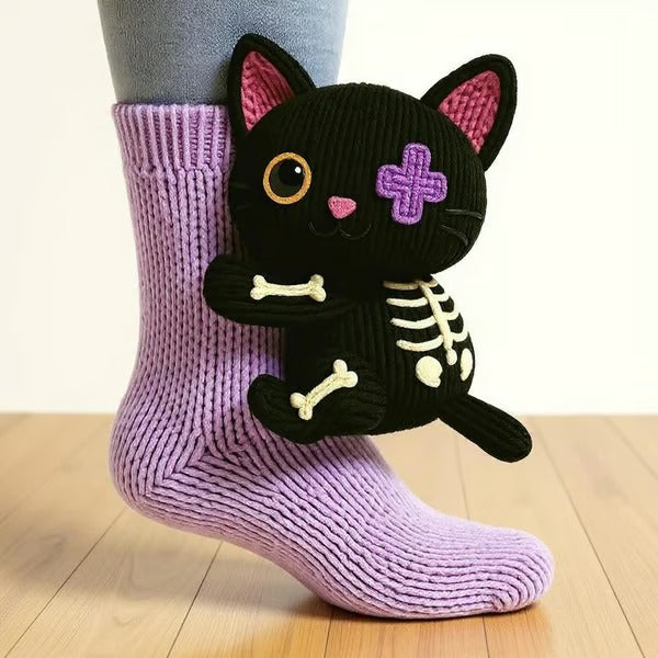 Mika – Sjove kat-sokker med sødt og charmerende design