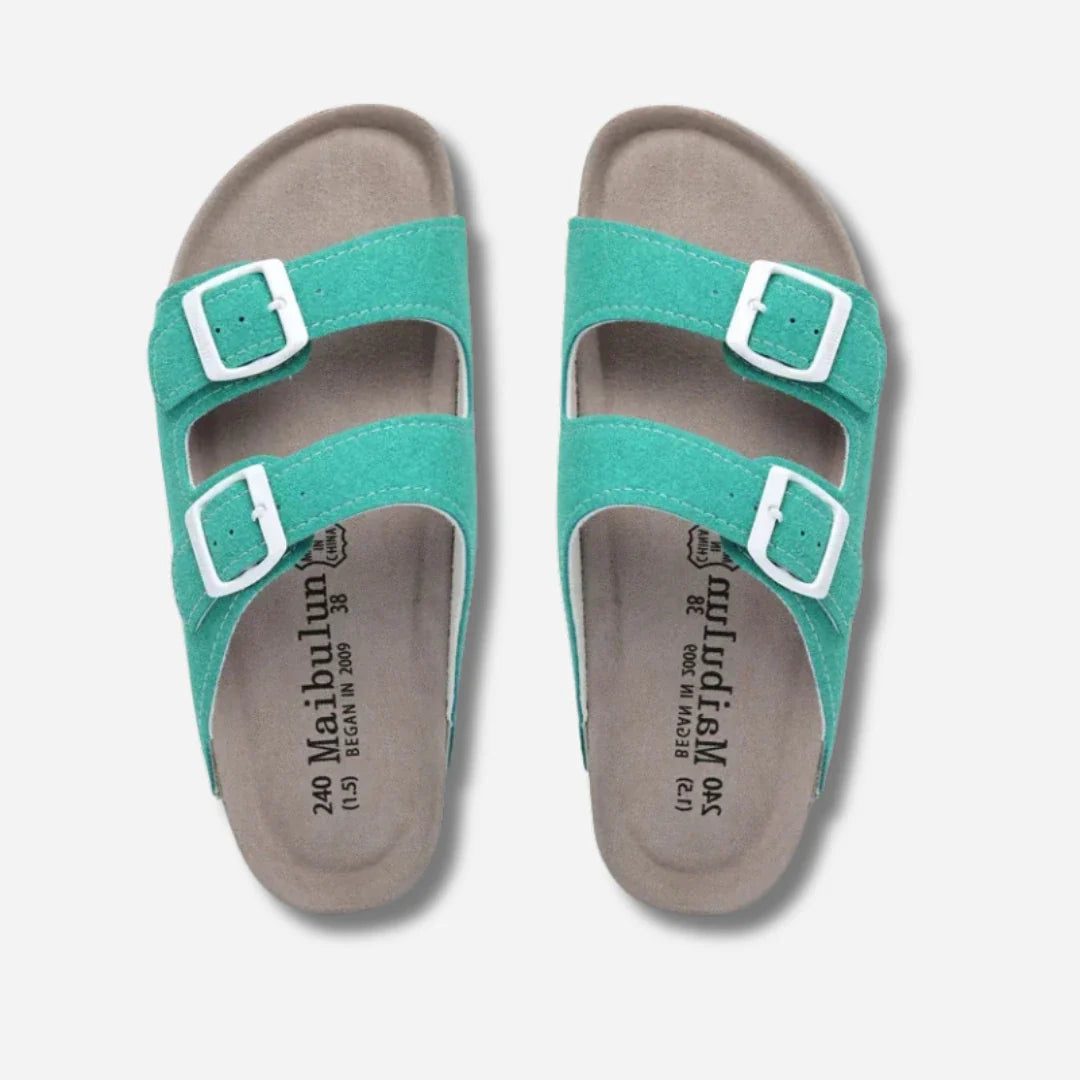 Lette flip-flop sandaler i sommerfarvede nuancer