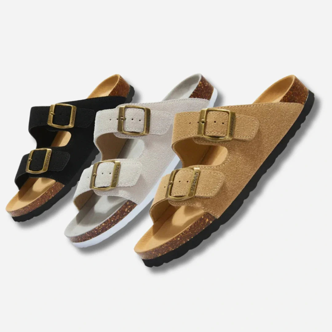 Lette flip-flop sandaler i sommerfarvede nuancer