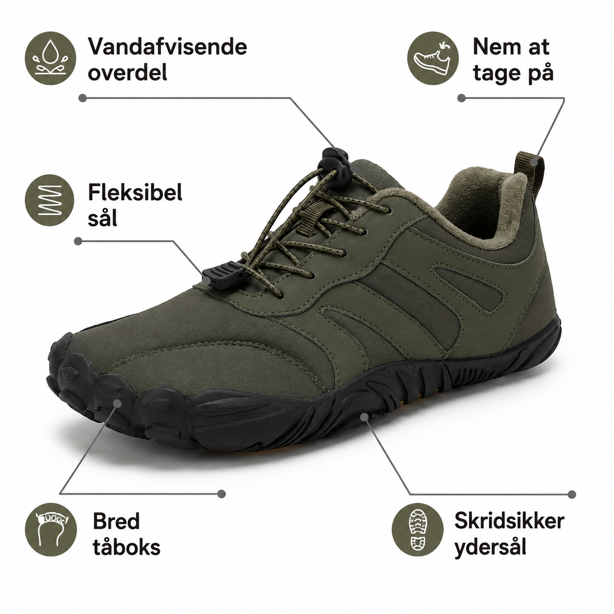 Vandafvisende Barfodssko til Mænd og Kvinder – Komfortable Minimalistiske Sko til Hverdag og Gåture