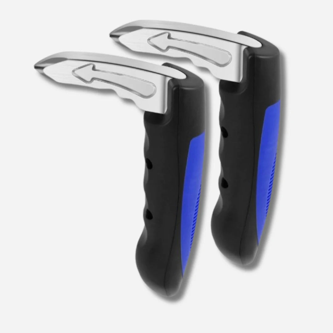 Ergonomisk bilhåndtag med nødhjælpsfunktion