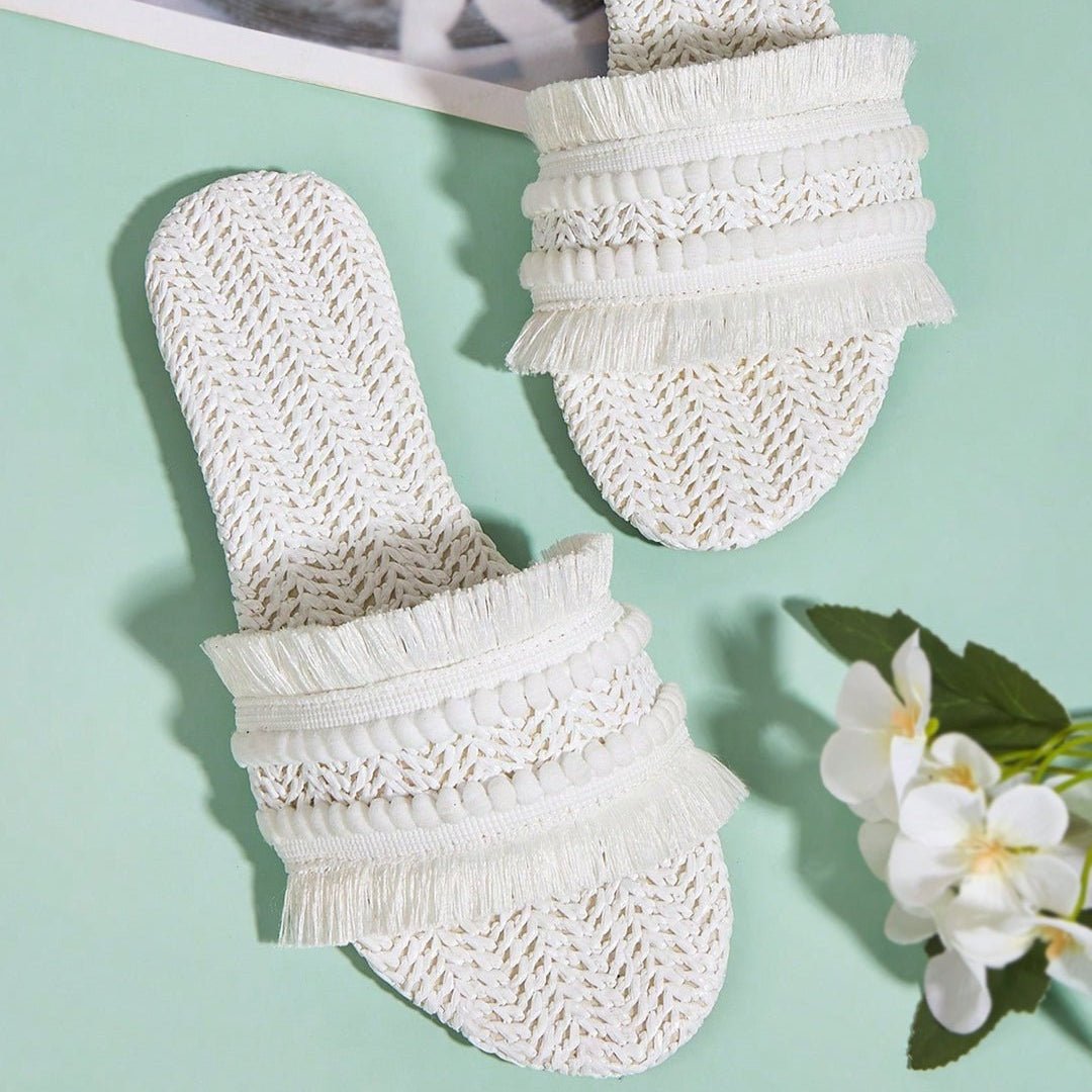 Rikke – Pompom-sko med festlig og farverig stil