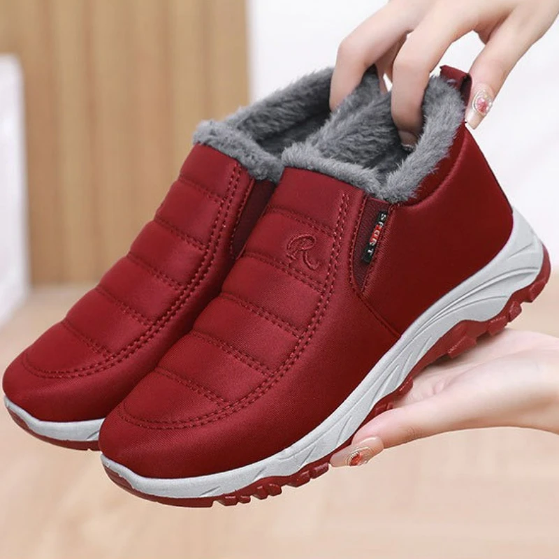 Fleece-forede vinterstøvler til mænd og kvinder – let slip-on