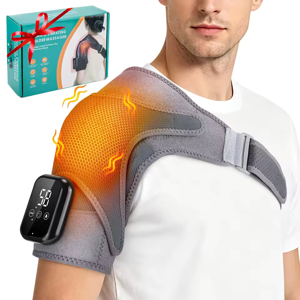InstockSneakerStore Opvarmet Skuldermassager med Vibration og Trådløst Design