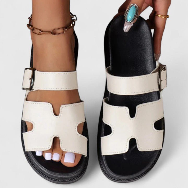 Lisa – Sandaler med romantisk blomsterprint