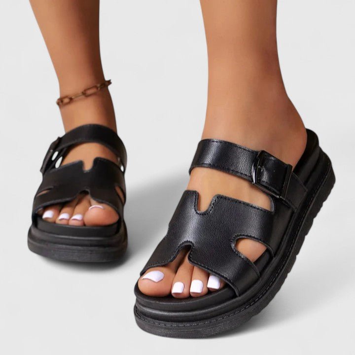 Lisa – Sandaler med romantisk blomsterprint