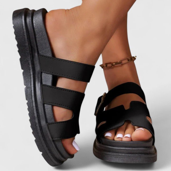 Lisa – Sandaler med romantisk blomsterprint