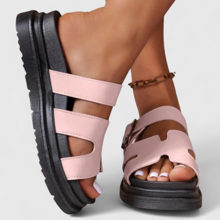 Lisa – Sandaler med romantisk blomsterprint