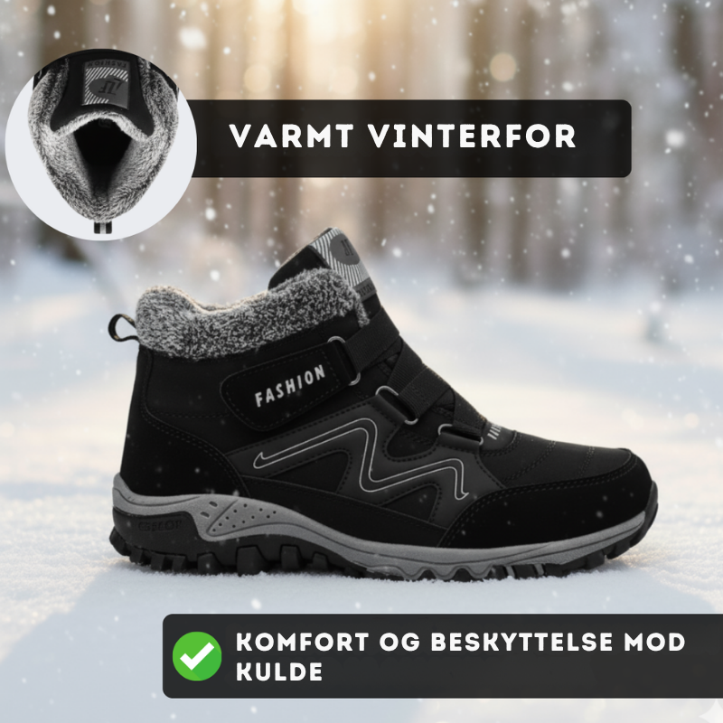 Varmsko – Skridsikre vintersko med varm foring