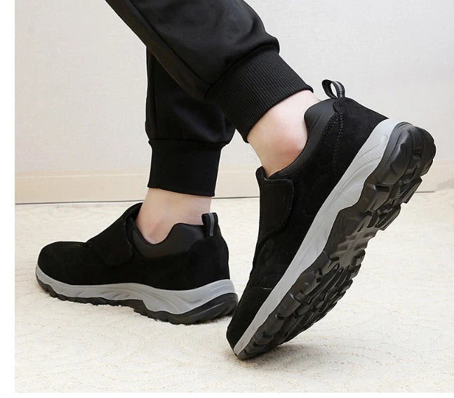 Diabetessneaker med kardborreluk – unisex bred pasform