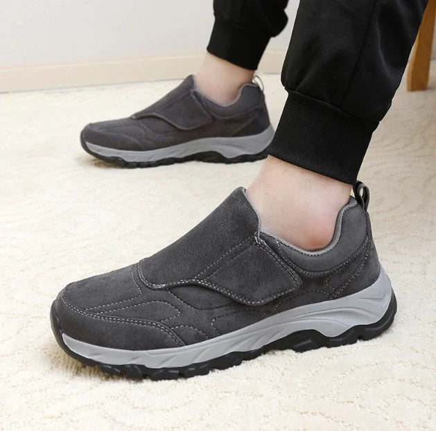 Diabetessneaker med kardborreluk – unisex bred pasform