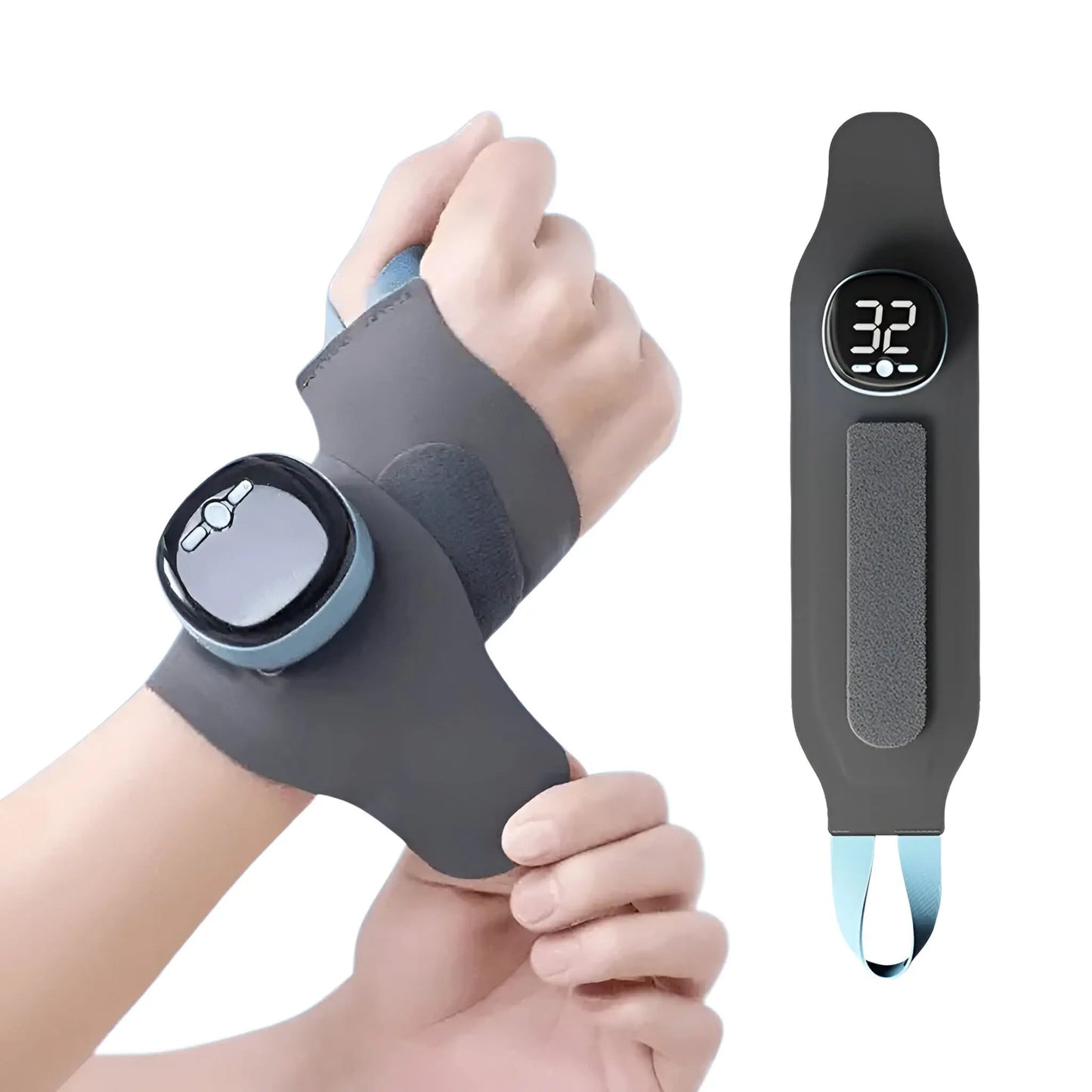 Elektrisk Håndledsmassager med Varme og Vibration – Genopladelig Håndledsstøtte til Komfort og Afslapning