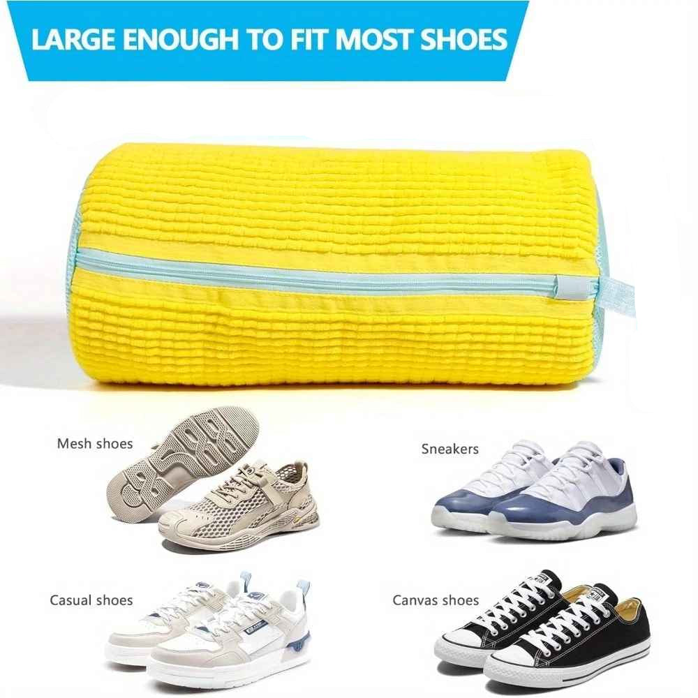 Skånsom vaskepose til sko og sneakers til vaskemaskine