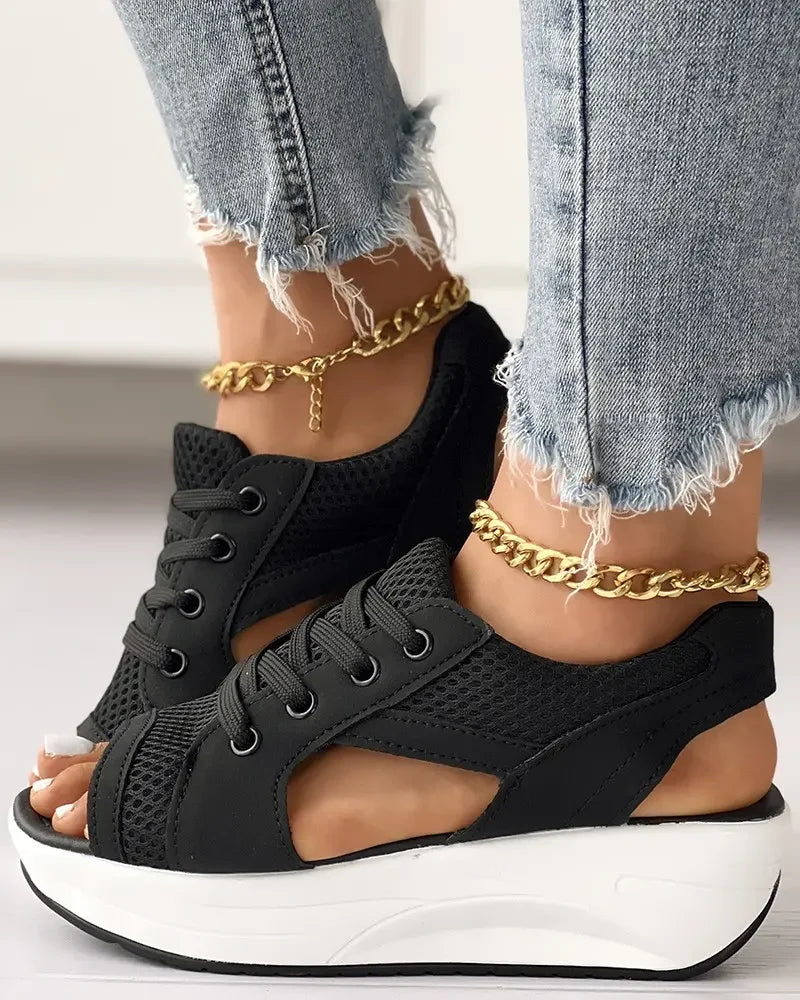 Moderne platform sneakers til kvinder med chunky look