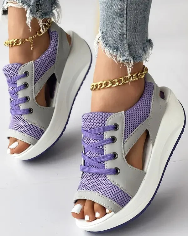 Moderne platform sneakers til kvinder med chunky look