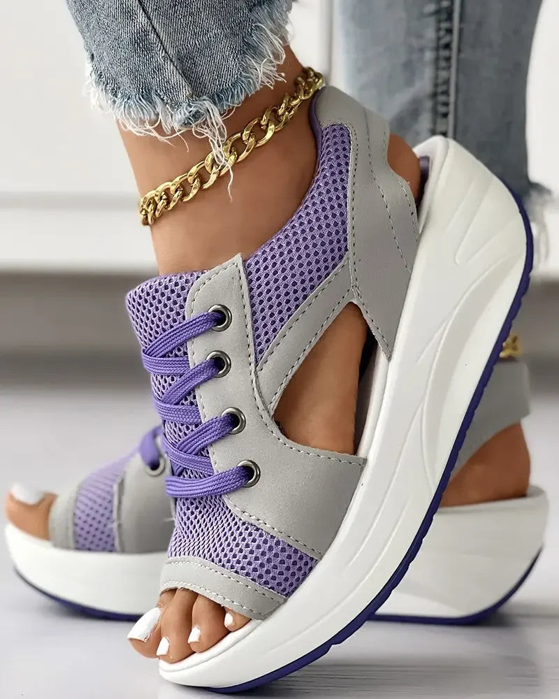 Moderne platform sneakers til kvinder med chunky look