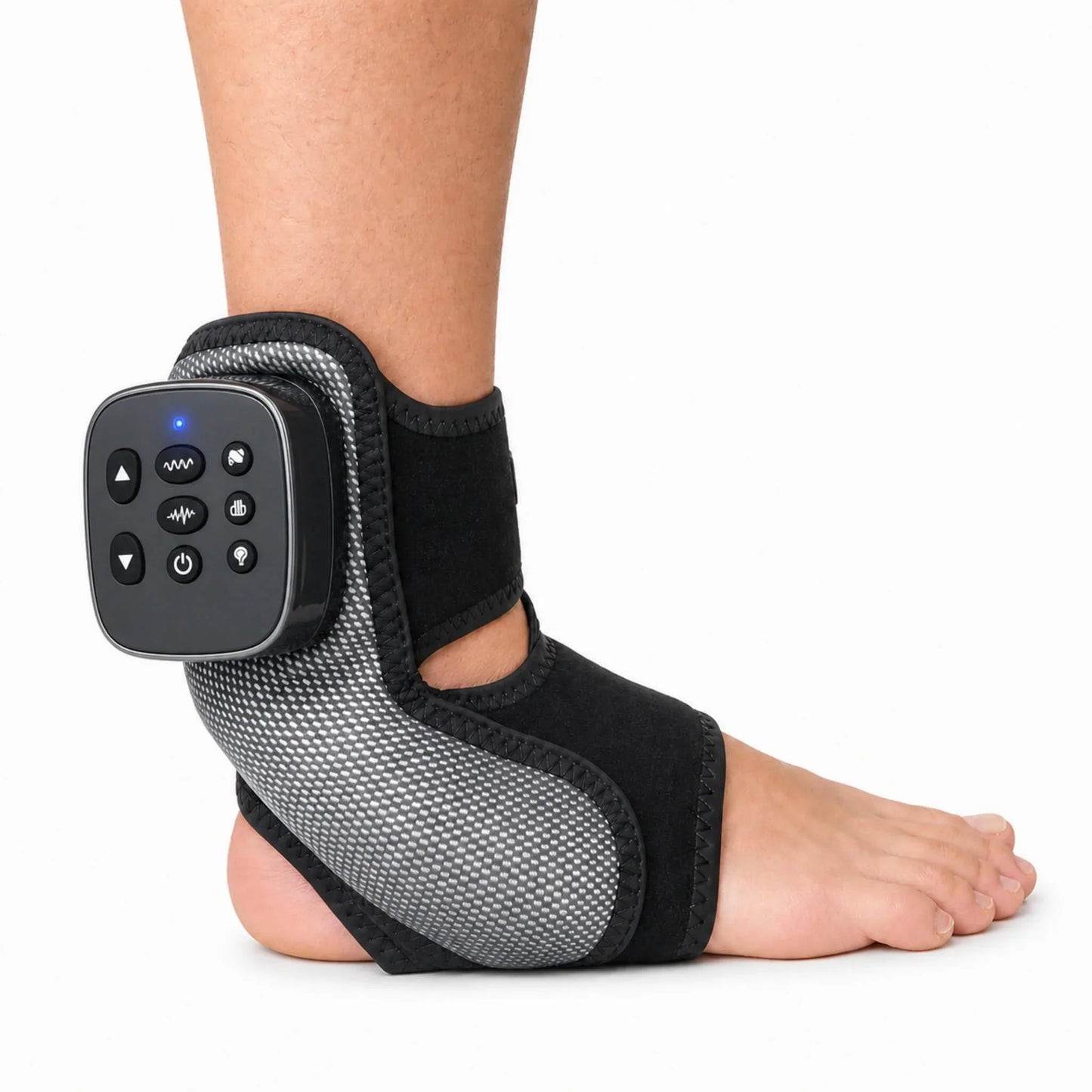 Trådløs Fod- og Anklemassager med Varme og Luftkompression – Elektrisk Massageapparat til Afslapning