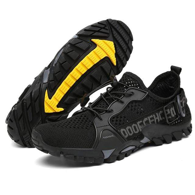 Dame trekking sneakers med åndbart mesh og gummisål