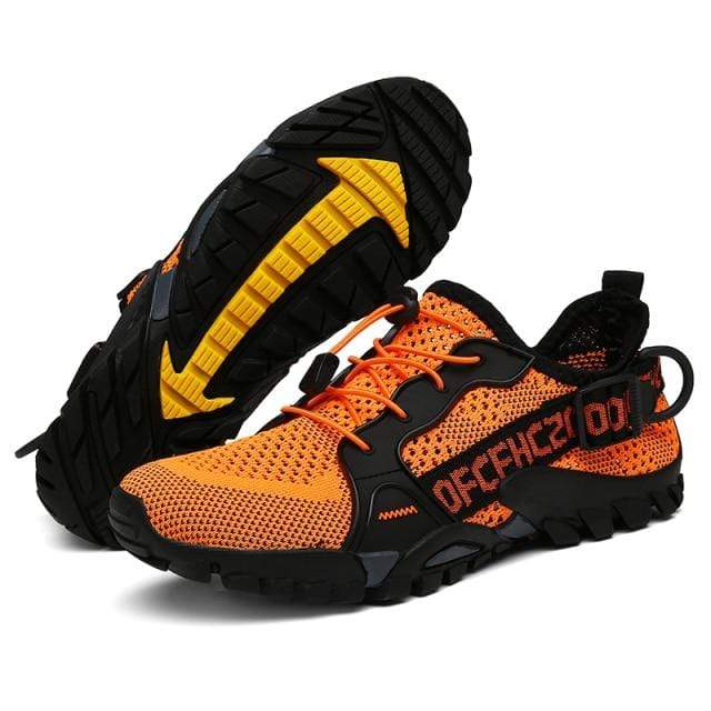 Dame trekking sneakers med åndbart mesh og gummisål