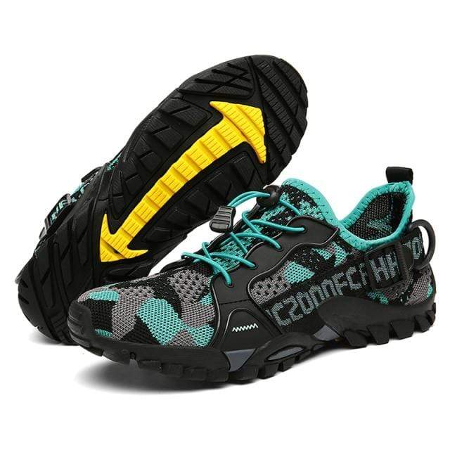 Dame trekking sneakers med åndbart mesh og gummisål