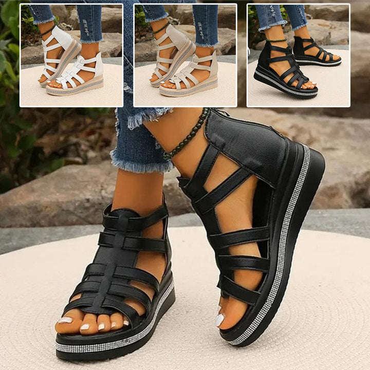 Afslappede sandaler til hverdag og sommer med åbent design