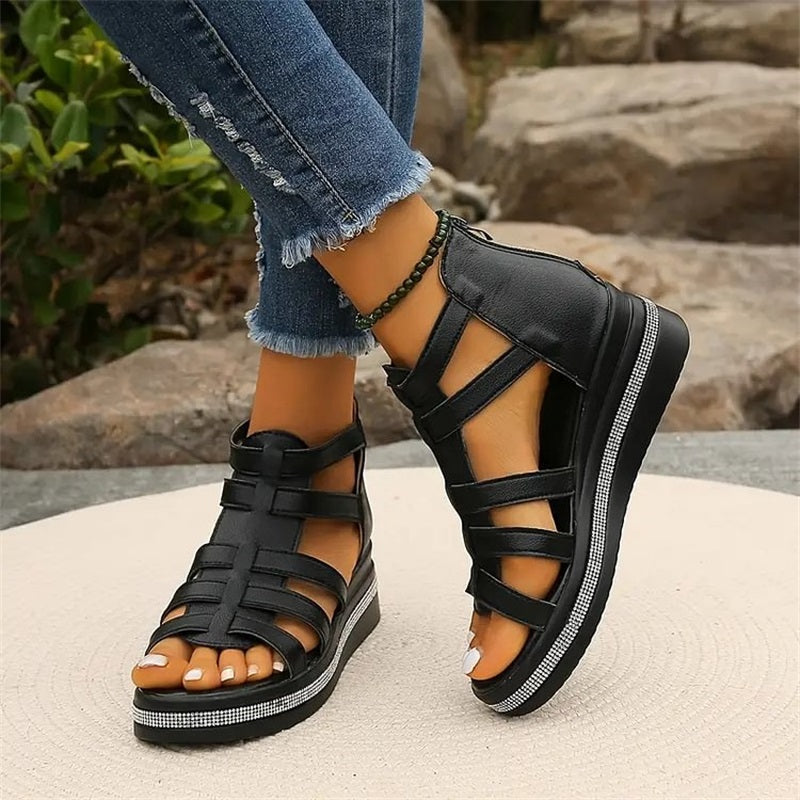 Afslappede sandaler til hverdag og sommer med åbent design