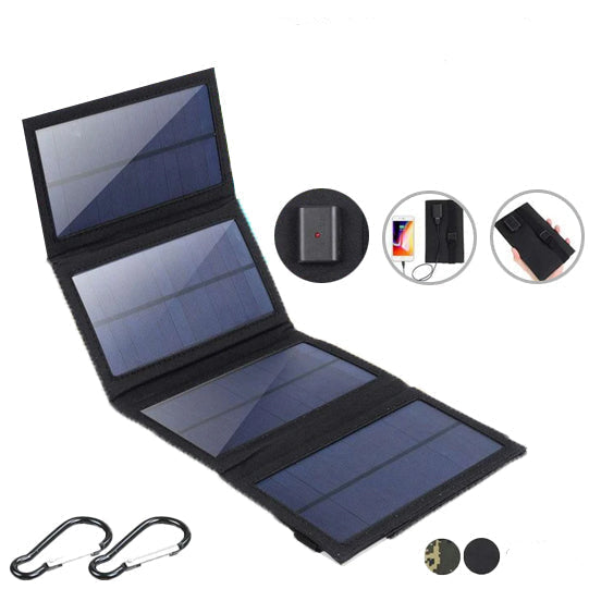 50W Bærbart Solpanel Foldbart Solcellepanel